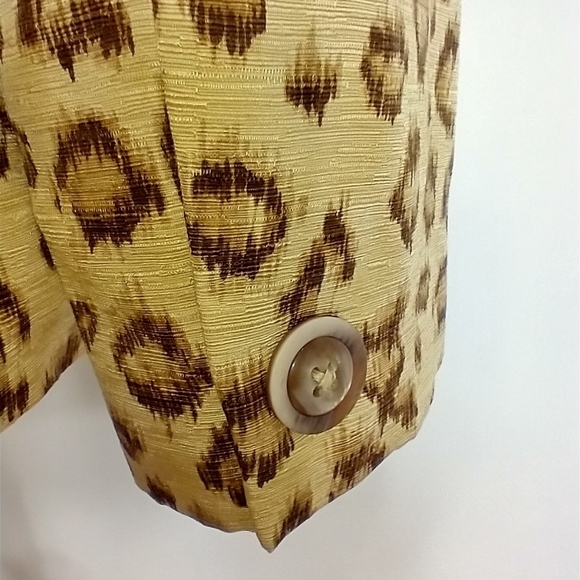 DANA BUCHMAN LEOPARD SILK JACKET - Picture 10 of 10